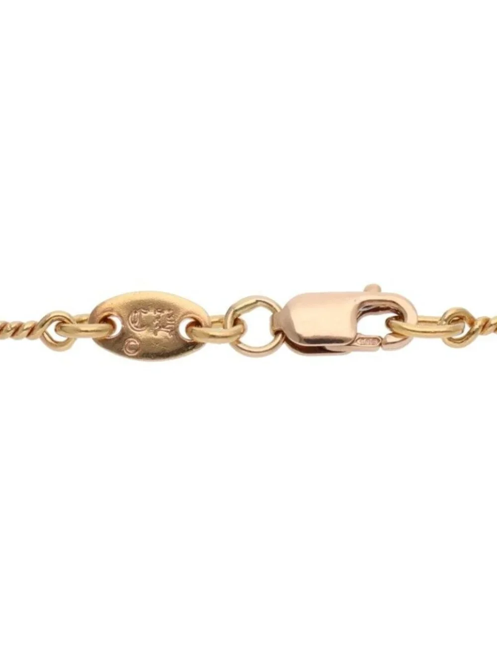Chrome Hearts 22K Neckchain Twist Chain Gold Necklace